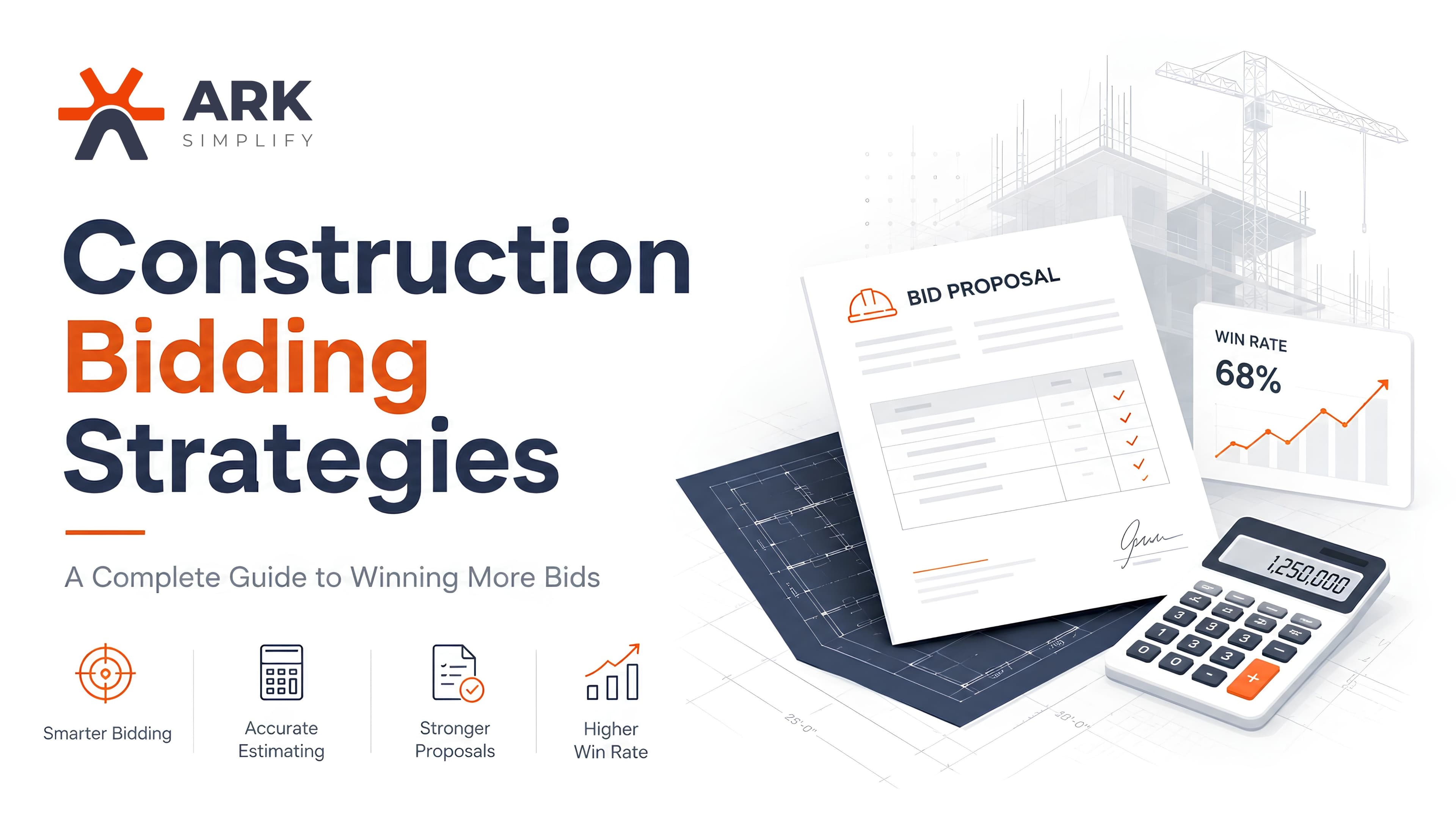 Construction Bidding Strategies infographic by arksimplify.com